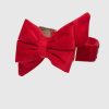 Velvet Dog Babe Bow and Collar