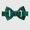 Velvet Dog Bow Tie and Collar