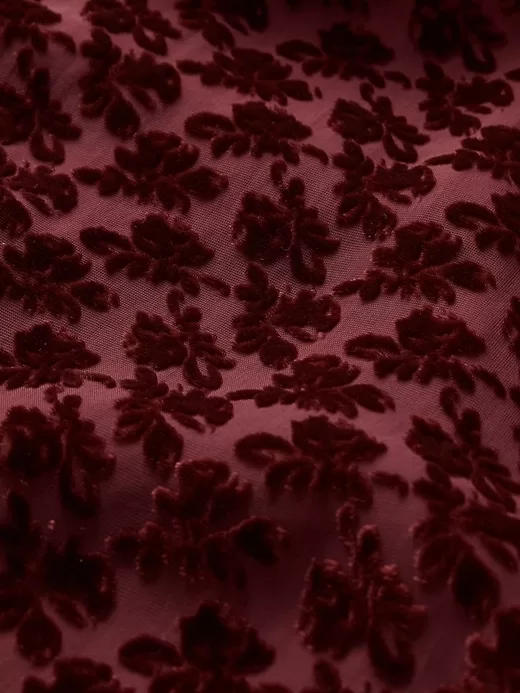 Velvet Floral Mini Dress Velvet Floral Mini Dress