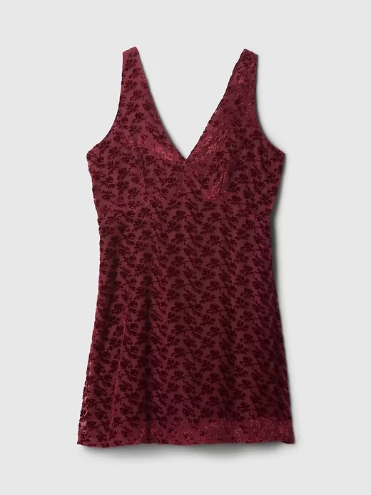 Velvet Floral Mini Dress Velvet Floral Mini Dress