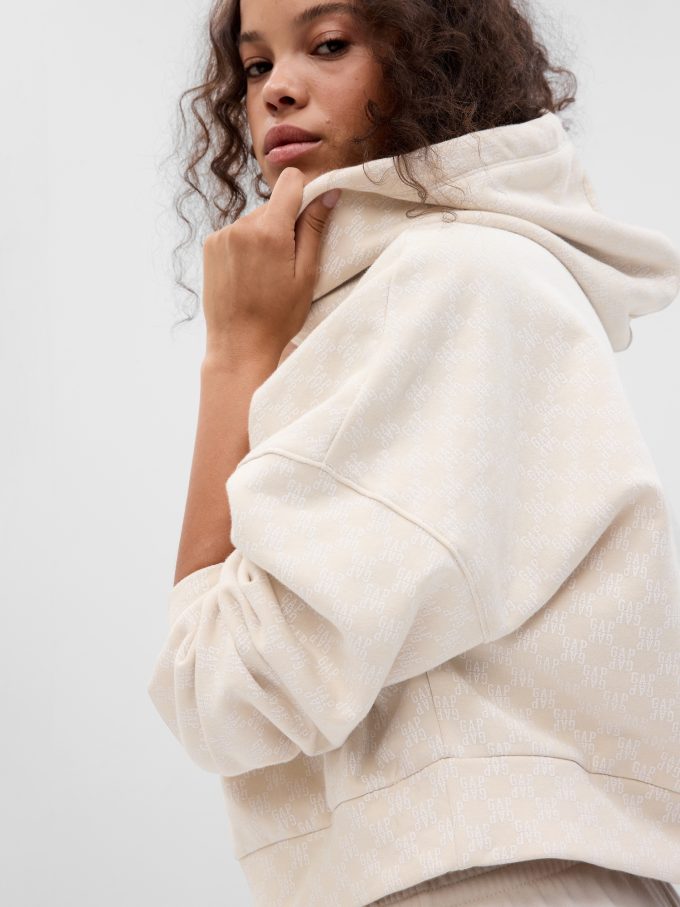 Vintage Soft Cropped Gap Logo Hoodie