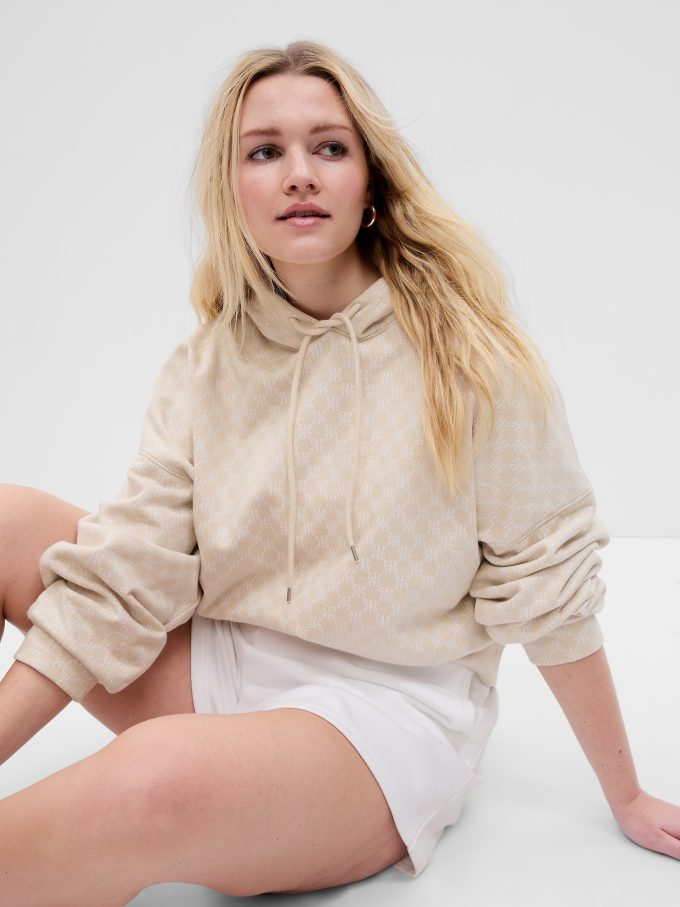 Vintage Soft Cropped Gap Logo Hoodie