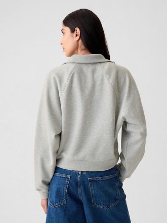 Vintage Soft Cropped Half-Zip Pullover