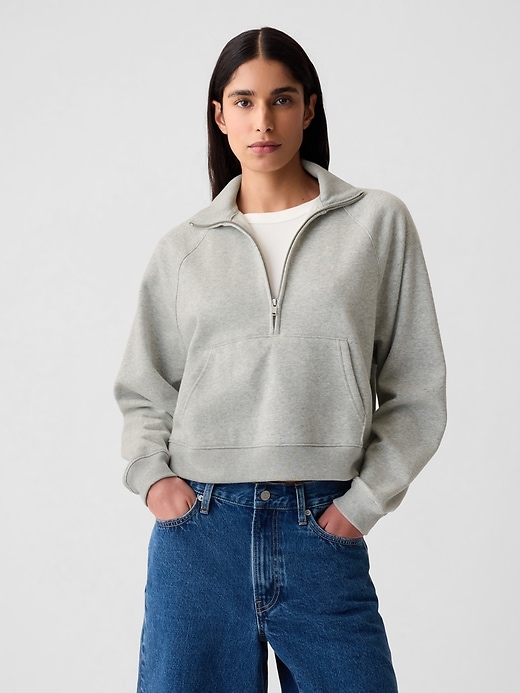 Vintage Soft Cropped Half-Zip Pullover Vintage Soft Cropped Half-Zip Pullover