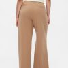 Wide-Leg Seamed Pull-On Pants