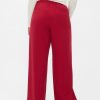 Wide-Leg Seamed Pull-On Pants