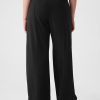 Wide-Leg Seamed Pull-On Pants