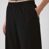 Wide-Leg Seamed Pull-On Pants