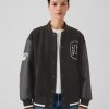 Wool Varsity Logo Boyfriend Jacket